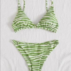 Green Zebra Bikini
